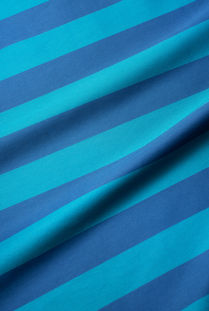 "Polka Stripe Petrol" Artist Bedding Collection by Michele Rondelli