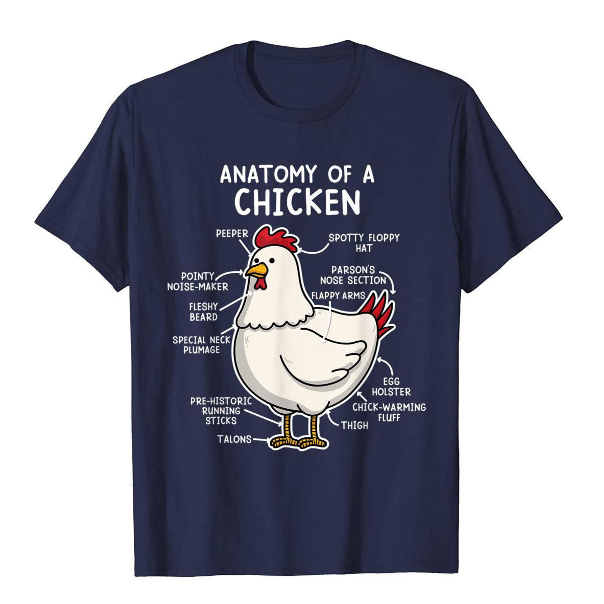 Anatomy Of A Chicken Tee Country Farm Girl T-Shirt