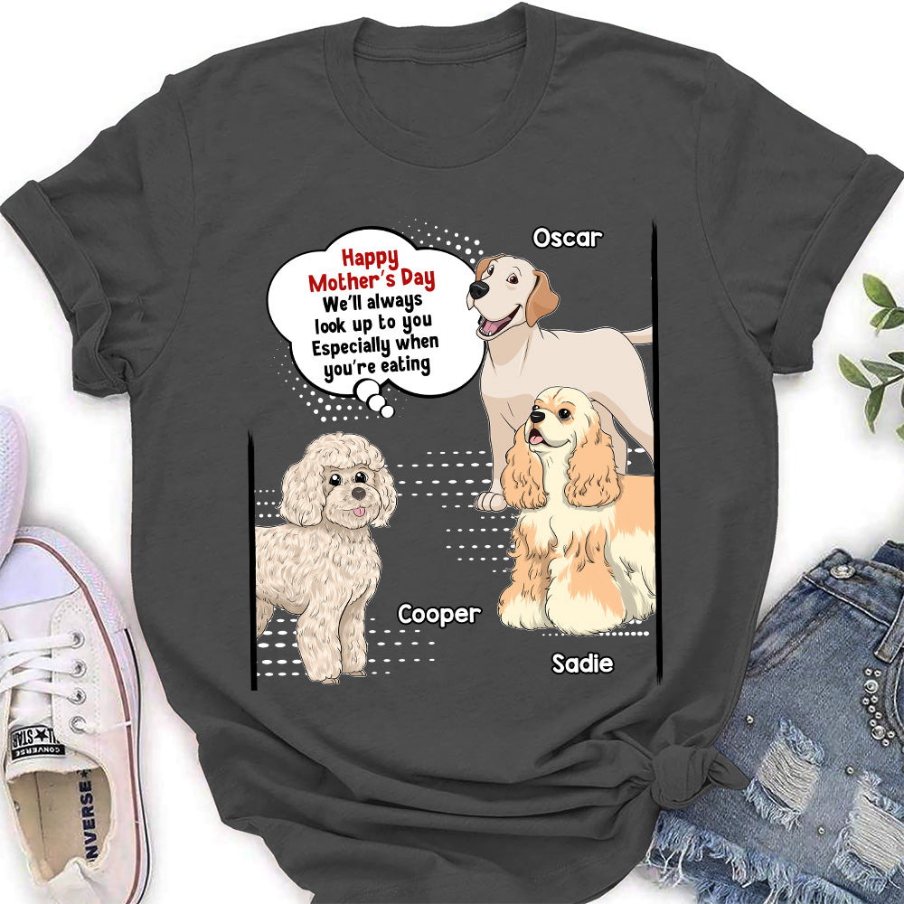 Always Look Up To Mommy - Personalized Custom Women's T-shirt