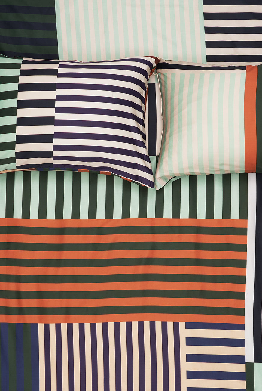 "Aligned Three" Artist Bedding Collection by Céline Cornu