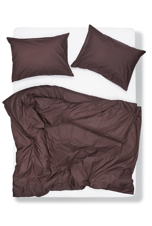 "Brown" Pima Cotton Percale Bedding-Percale Bedding-ZigZagZurich