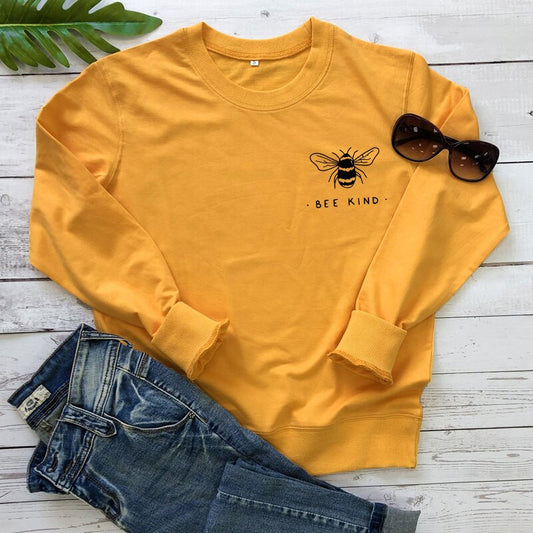 Autumn Bee Kind Sweatshirts Unisex Women Crewneck hoodies