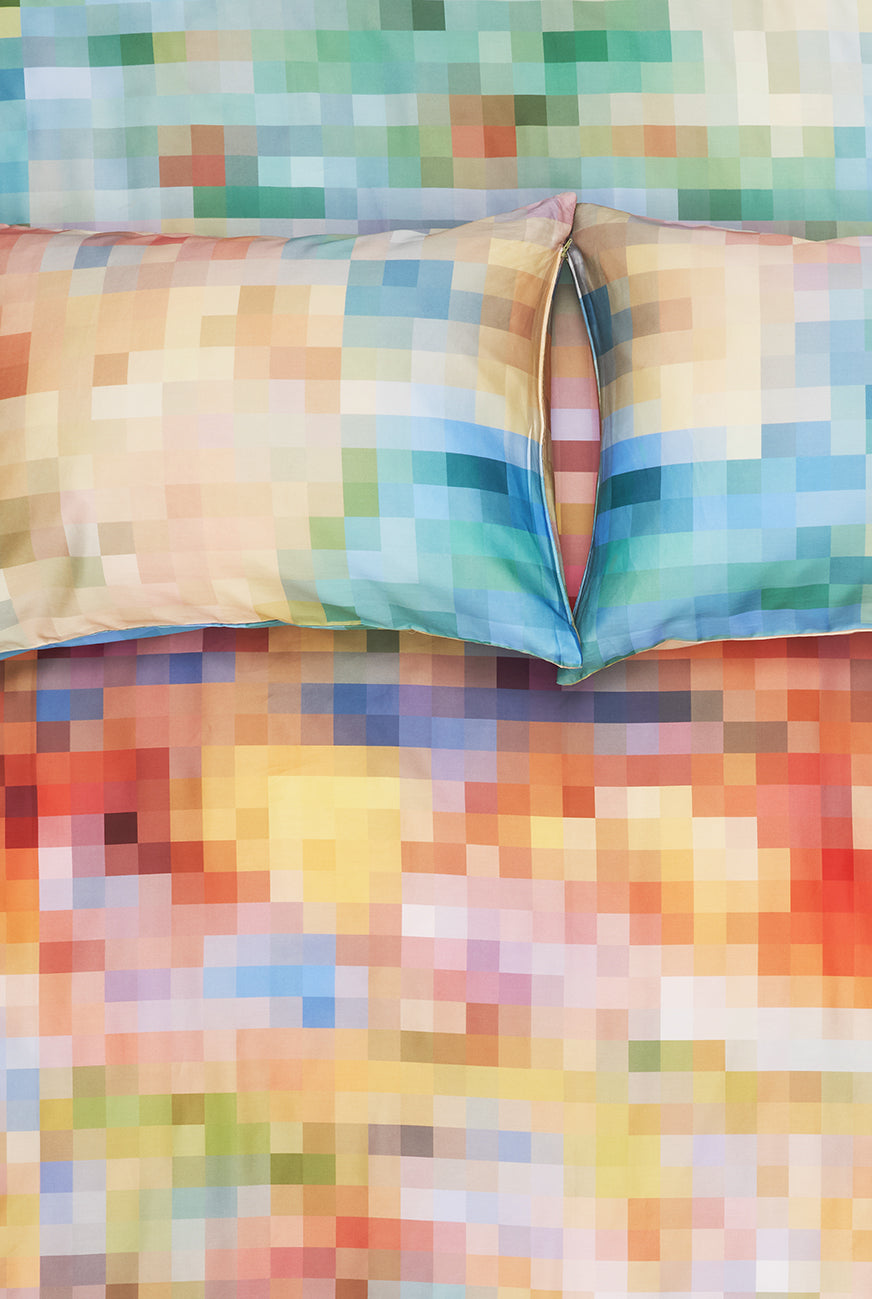 "Meadow Pixel" Artist Bedding Collection by Michele Rondelli