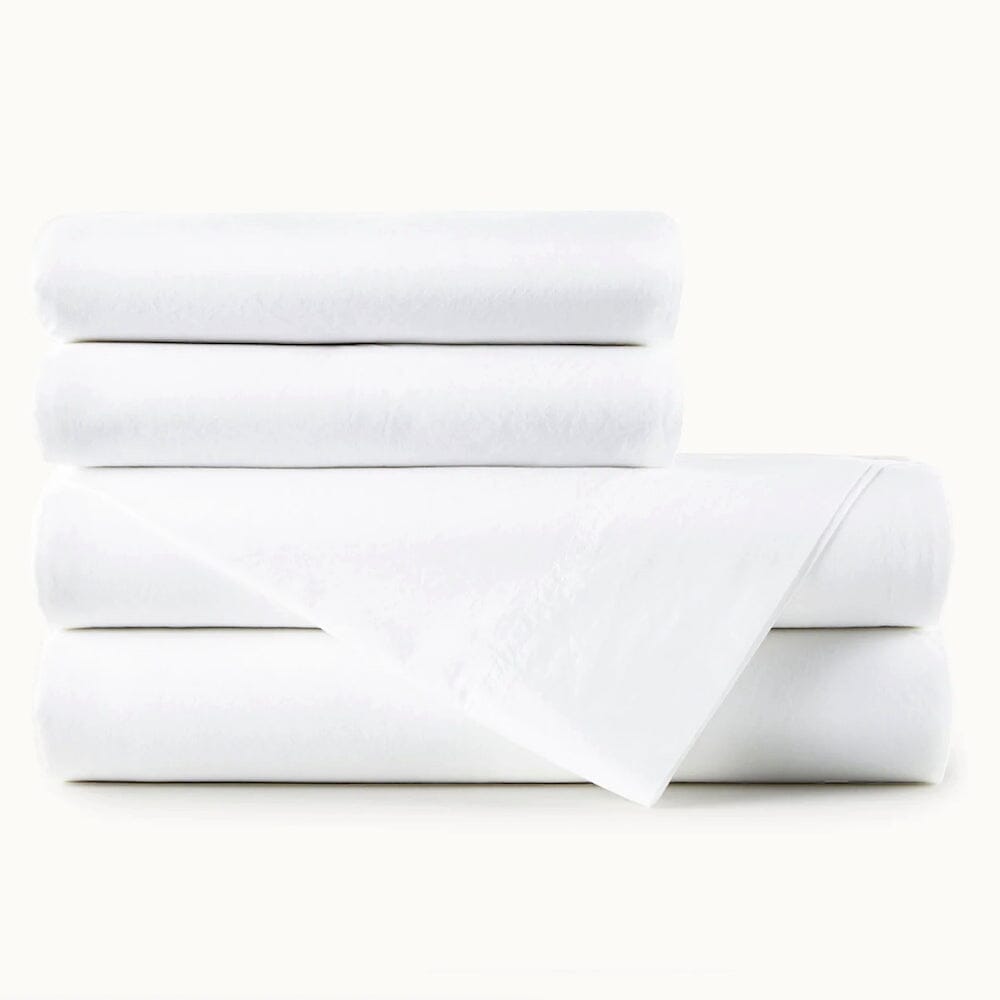 Peacock Alley Sheet Sets - 40 Winks Cotton White Sheets at Fig Linens and Home