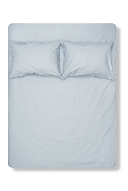 "Powder Blue" Pima Cotton Percale Bedding-Percale Bedding-ZigZagZurich
