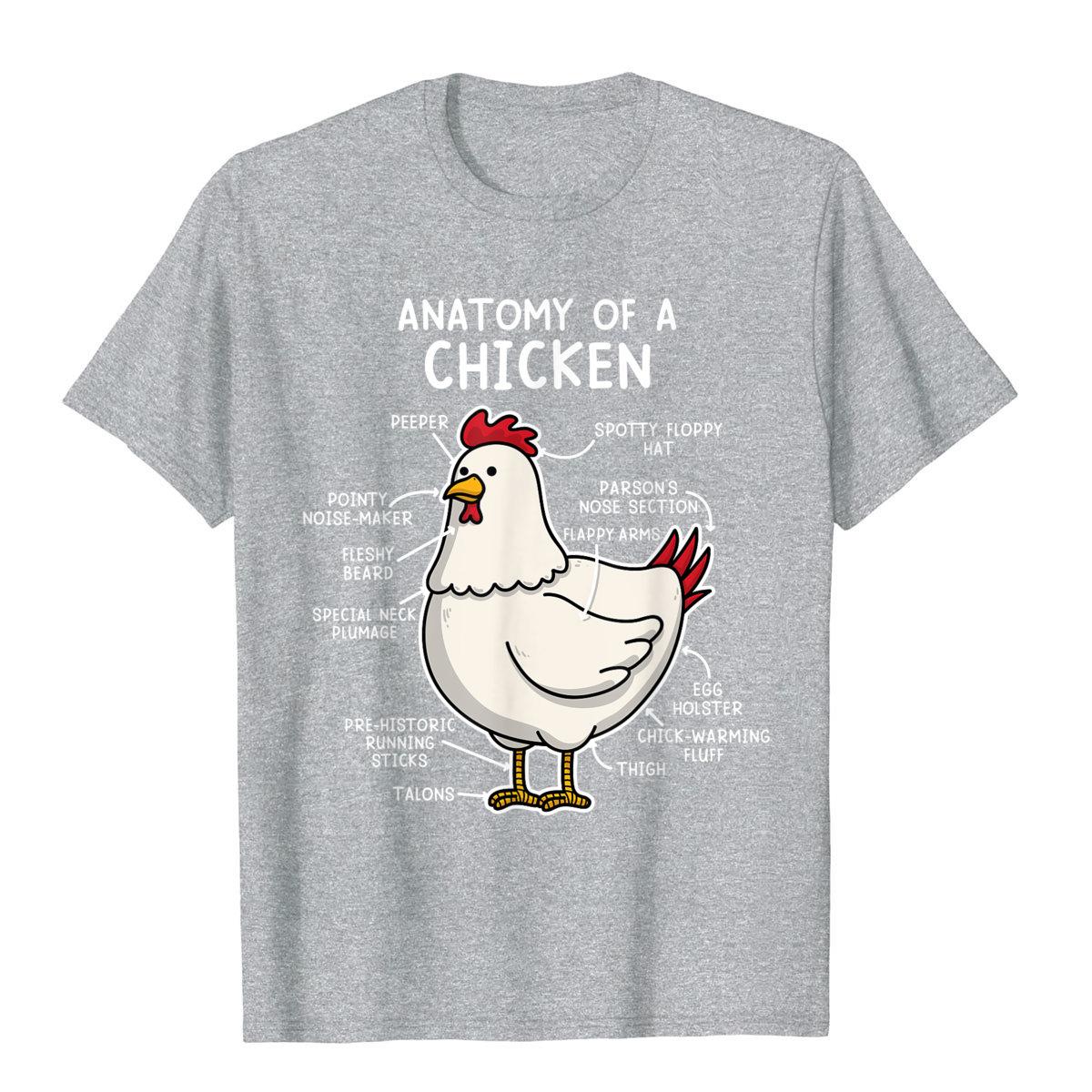 Anatomy Of A Chicken Tee Country Farm Girl T-Shirt