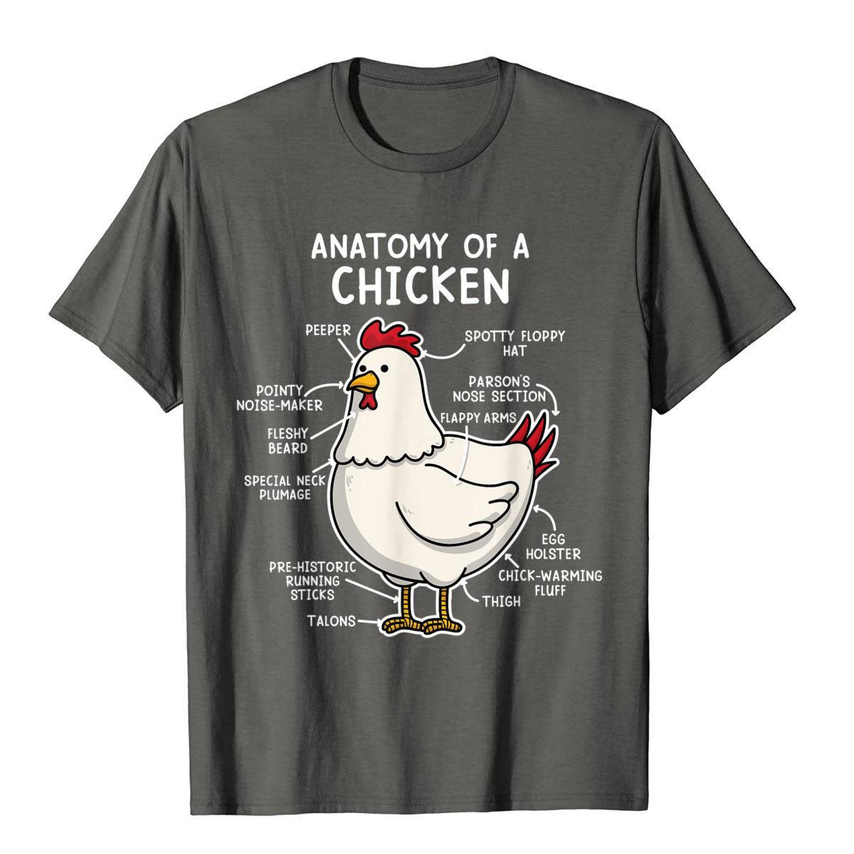 Anatomy Of A Chicken Tee Country Farm Girl T-Shirt