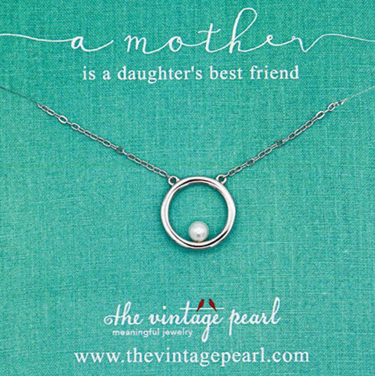 A Mother is a Daughter's Best Friend Necklace