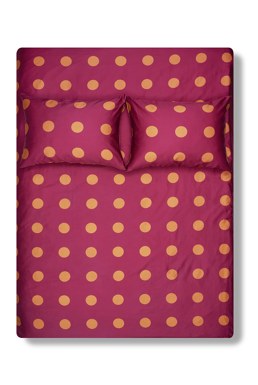 "Spot On Burnt Orange" Artist Bedding Collection by Michele Rondelli