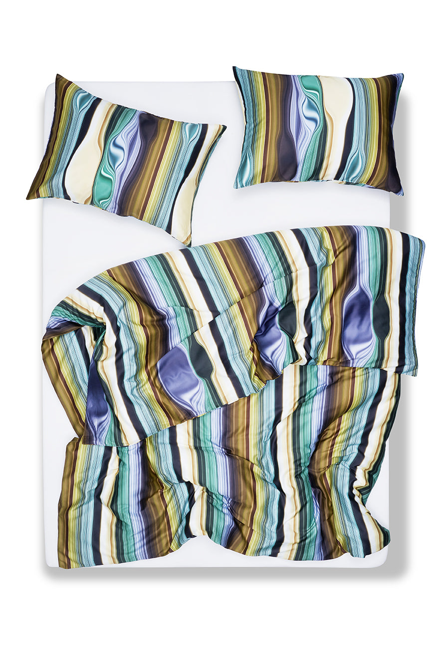 "Stripe Tease Watermarks One" Artist Bedding Collection by Michele Rondelli