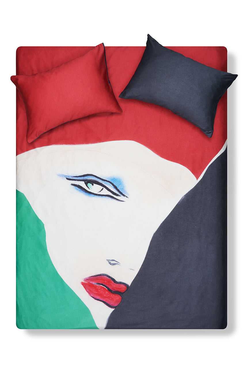 "Verführerischer Blick" Artist Bedding Collection by Ursula Rodel & Landesmuseum Zürich X ZigZagZurich - PRE-ORDER-Artist & Designer Bedding Collection-ZigZagZurich