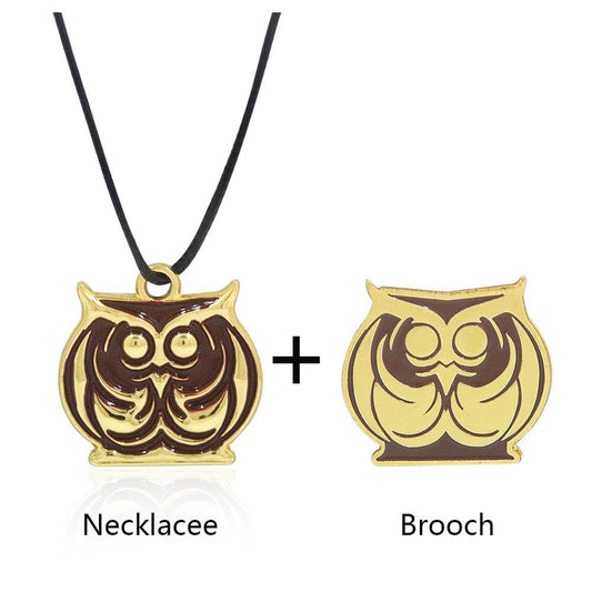 Anime Lycoris Recoil Necklace Cute Alan Institute Owl Symbol - Animal Amity