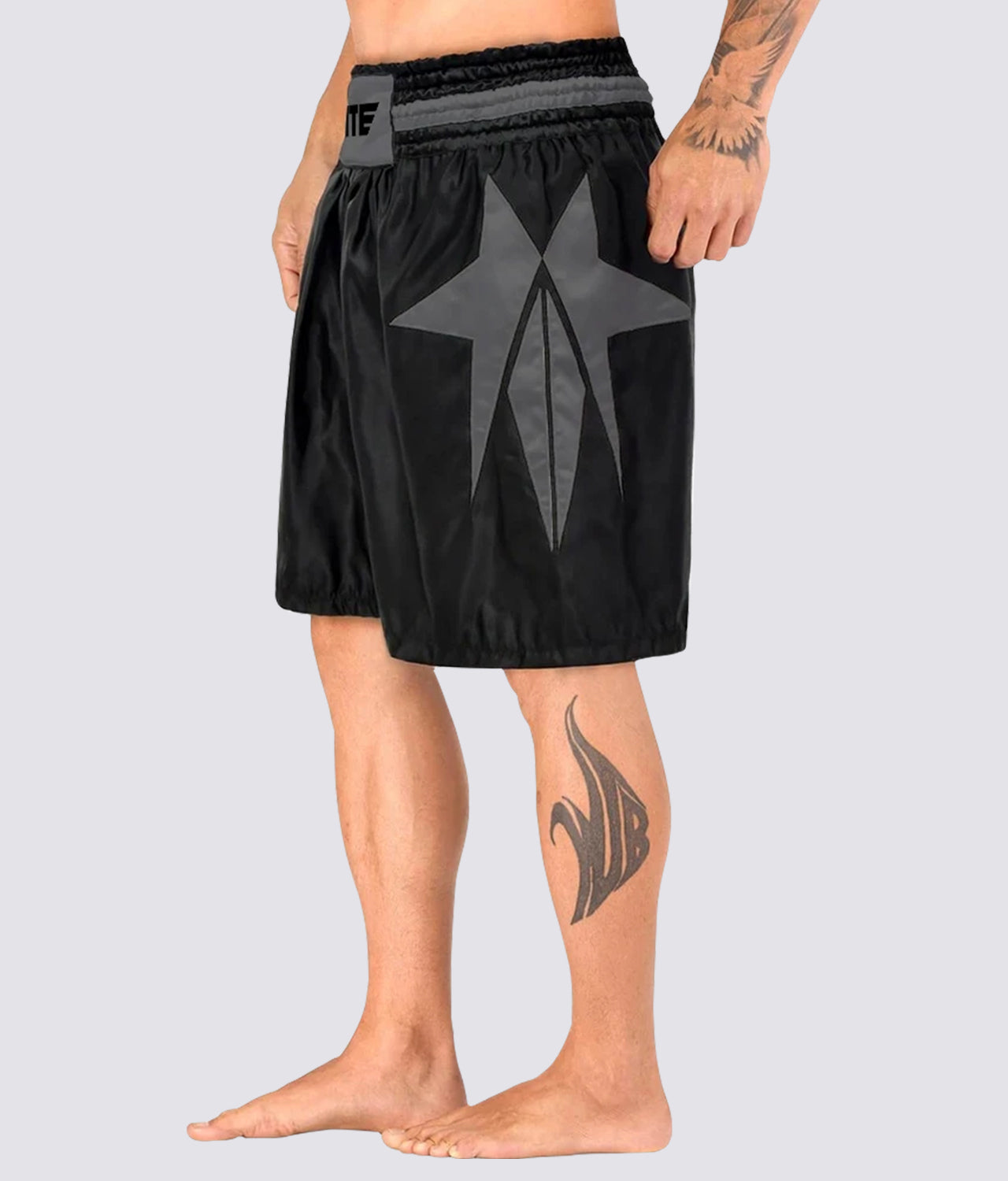 Adults' Star Black/Gray Boxing Shorts