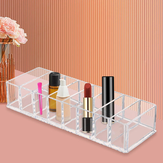 8 Compartments Cosmetic Storage Jewelry Display Boxes, Clear Drawer Organizers Case