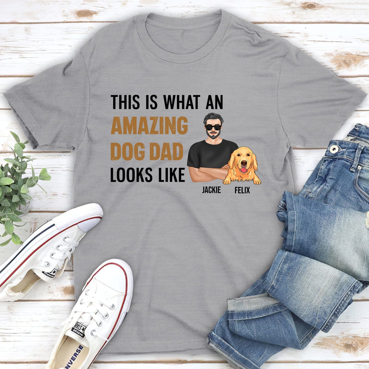 Amazing Dad - Personalized Custom Unisex T-shirt